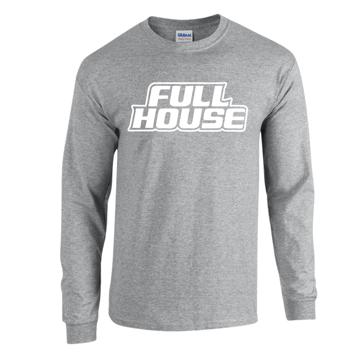 Full House White logo short sleeve and long sleeve T-Shirt