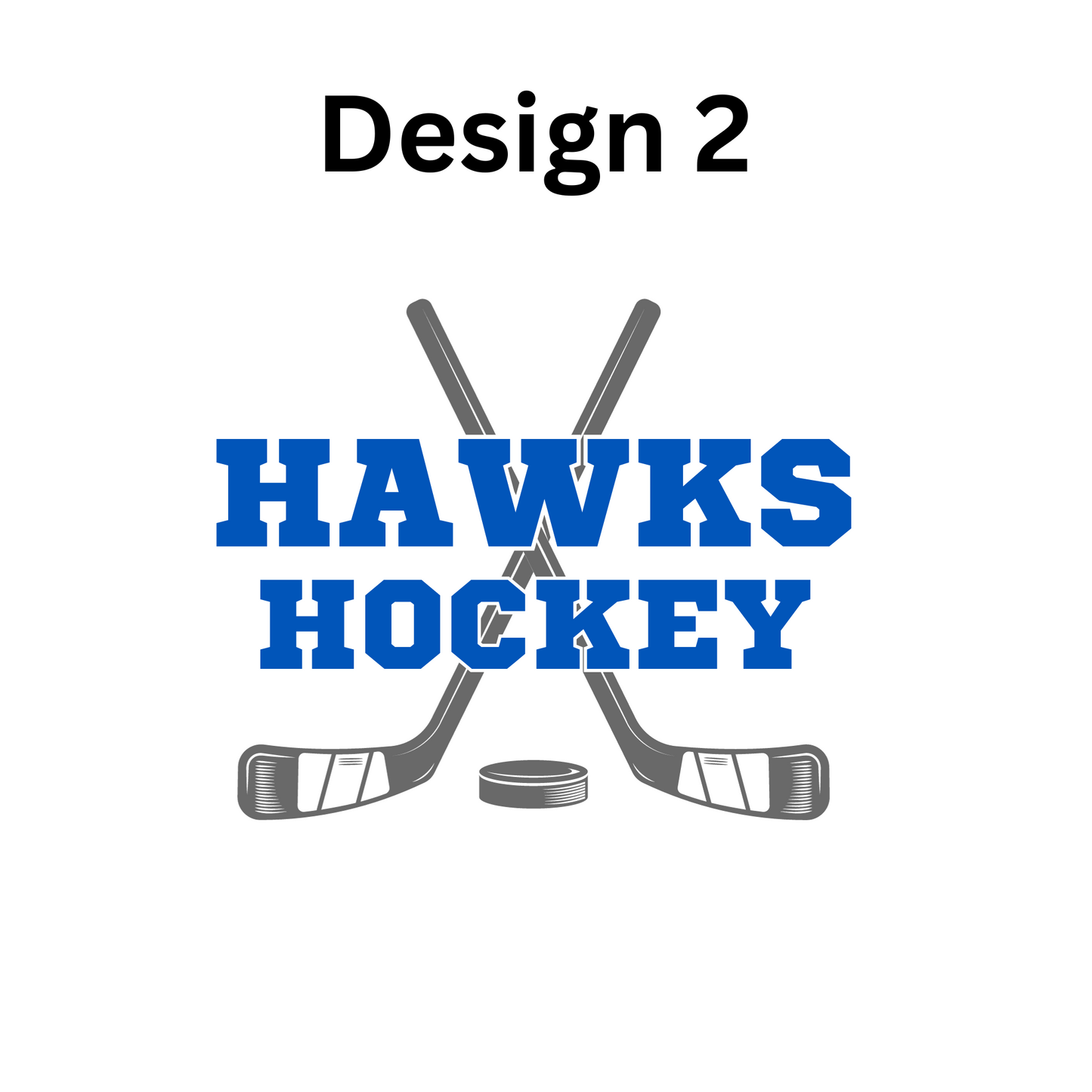 Hawks Hockey Hoodie - Design 2