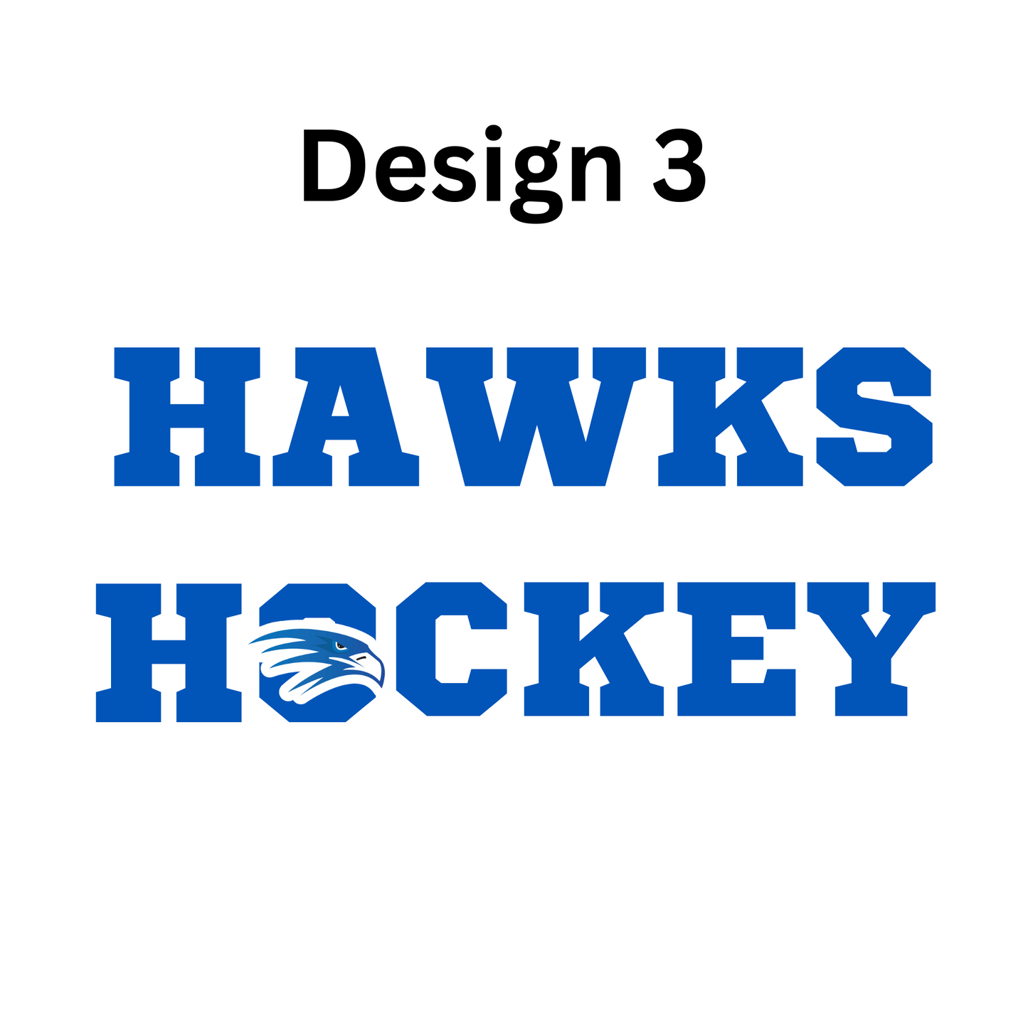 Hawks Hockey Hoodie - Design 3