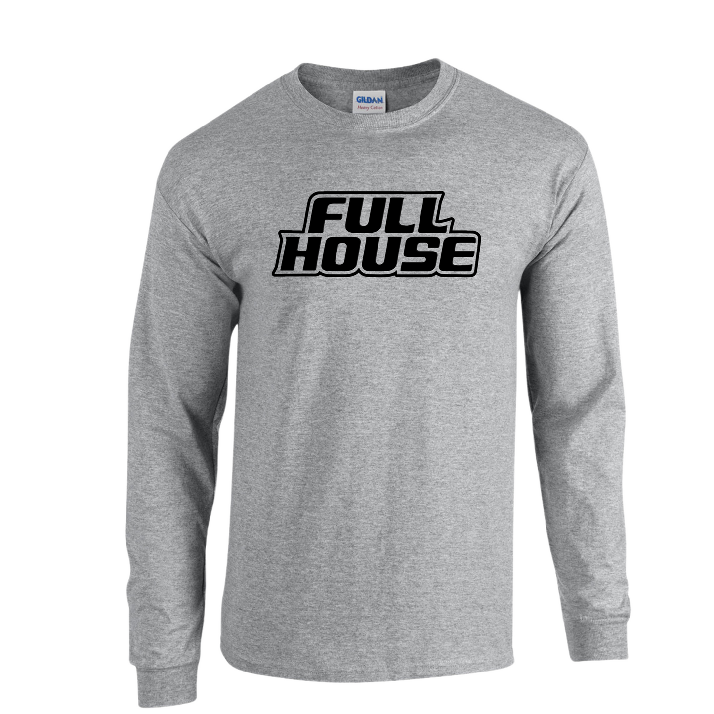 Full House Black logo short sleeve and long sleeve T-Shirt