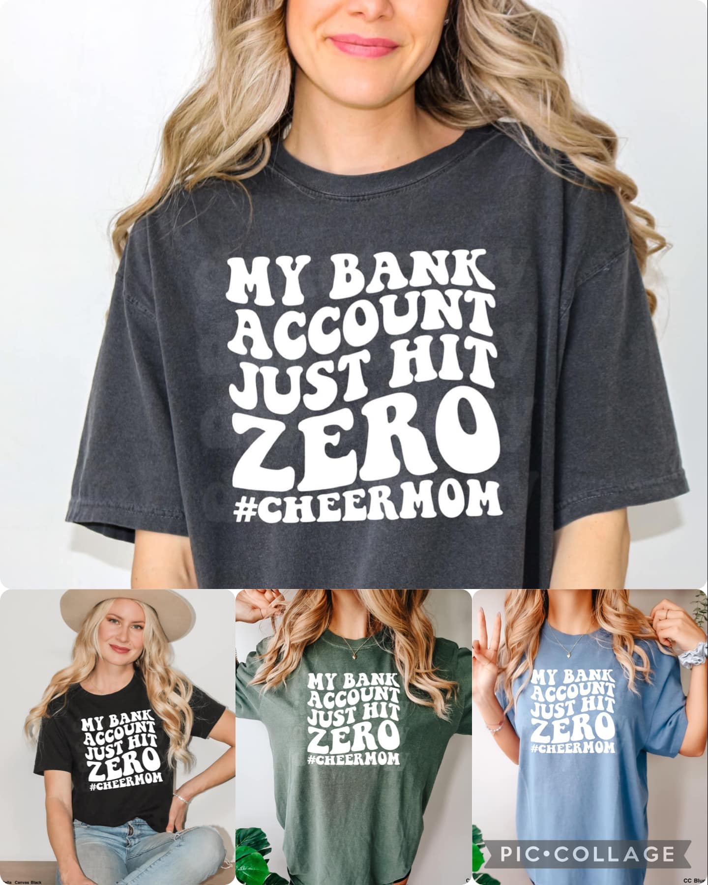 My Bank Account Just Hit Zero #cheermom T-shirt