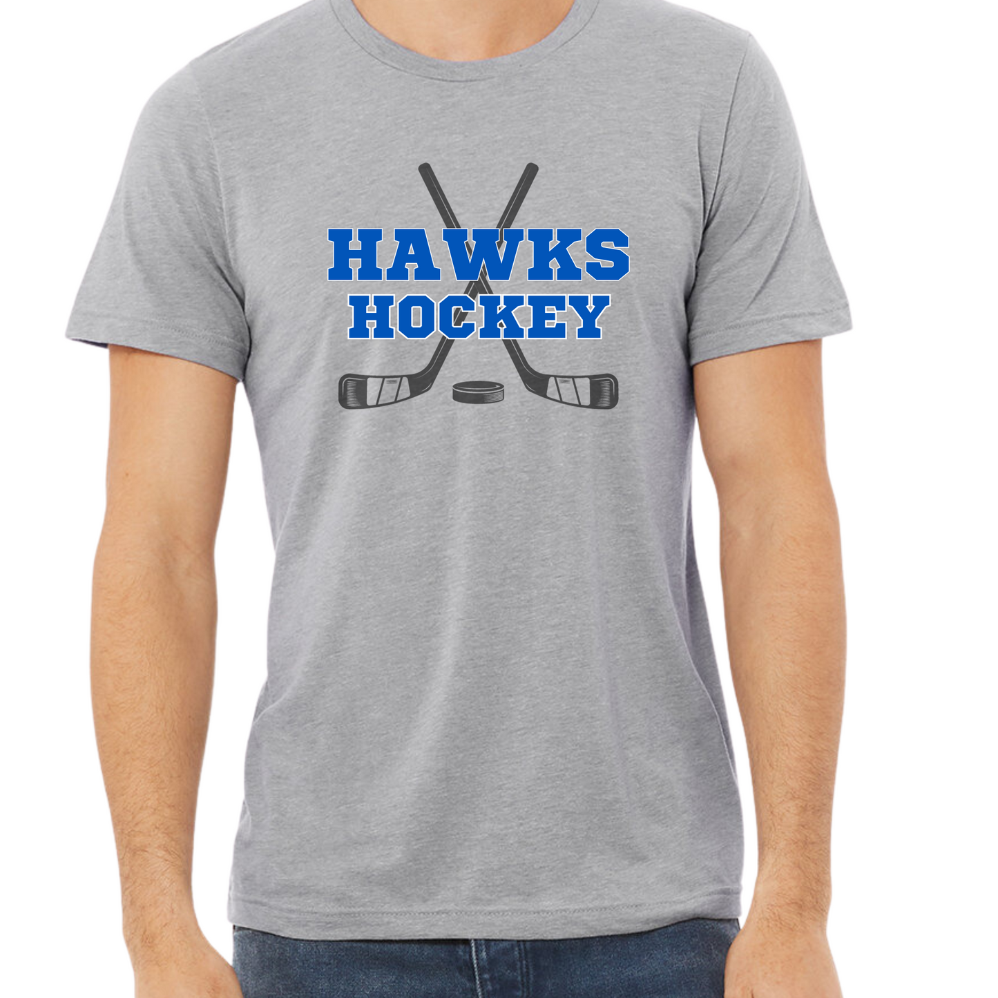 Hawks Hockey Short Sleeve Tshirt - Design 2