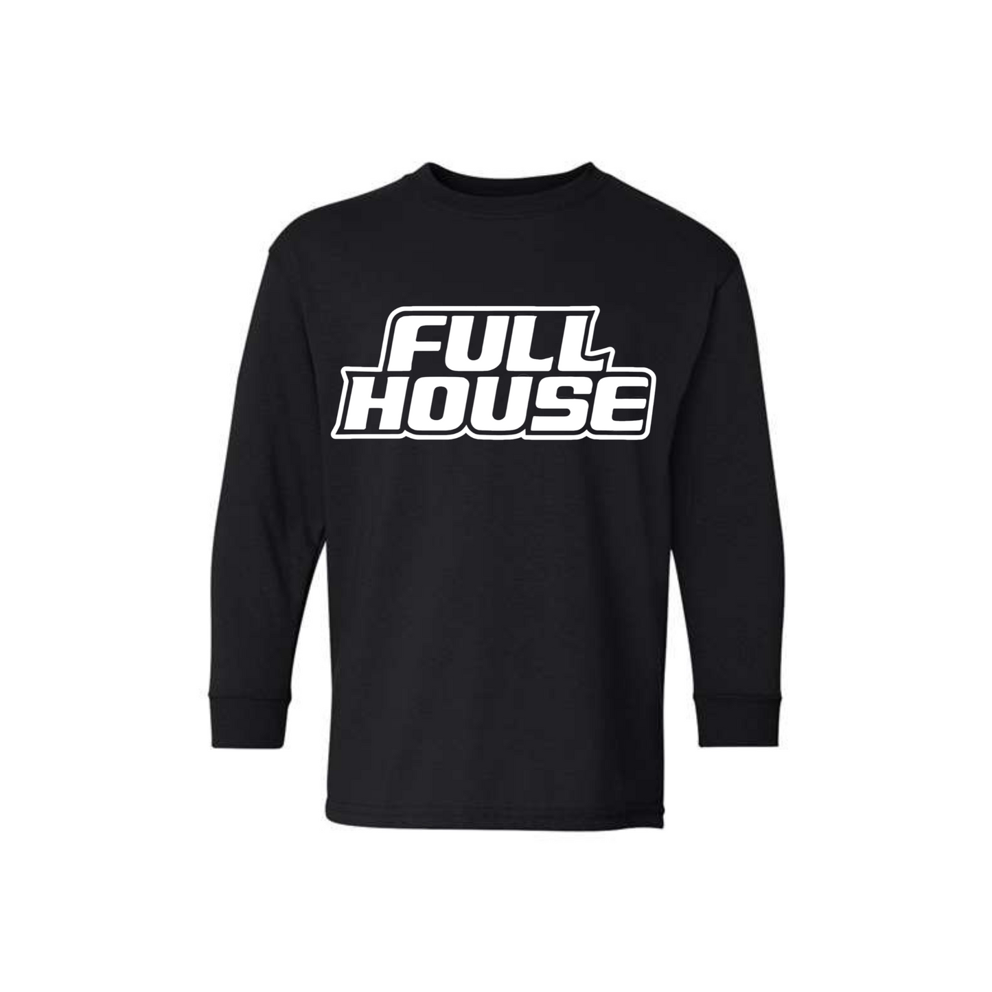 Full House White logo short sleeve and long sleeve T-Shirt