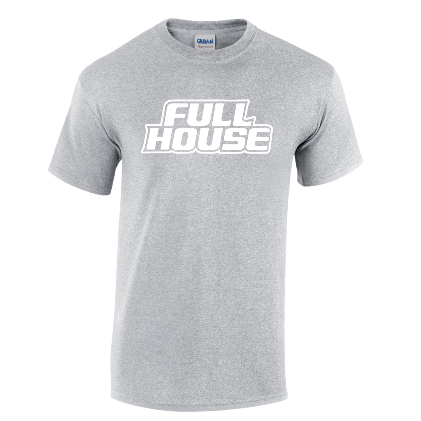 Full House White logo short sleeve and long sleeve T-Shirt