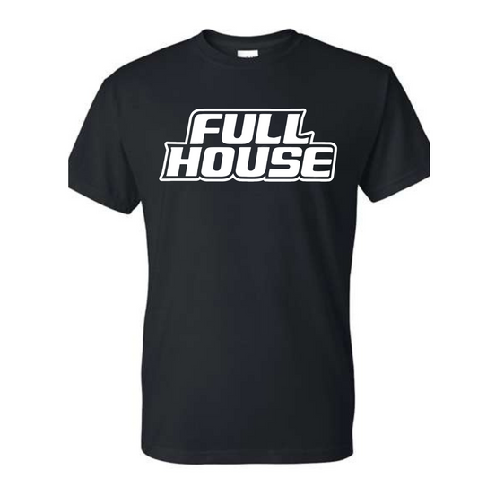 Full House White logo short sleeve and long sleeve T-Shirt