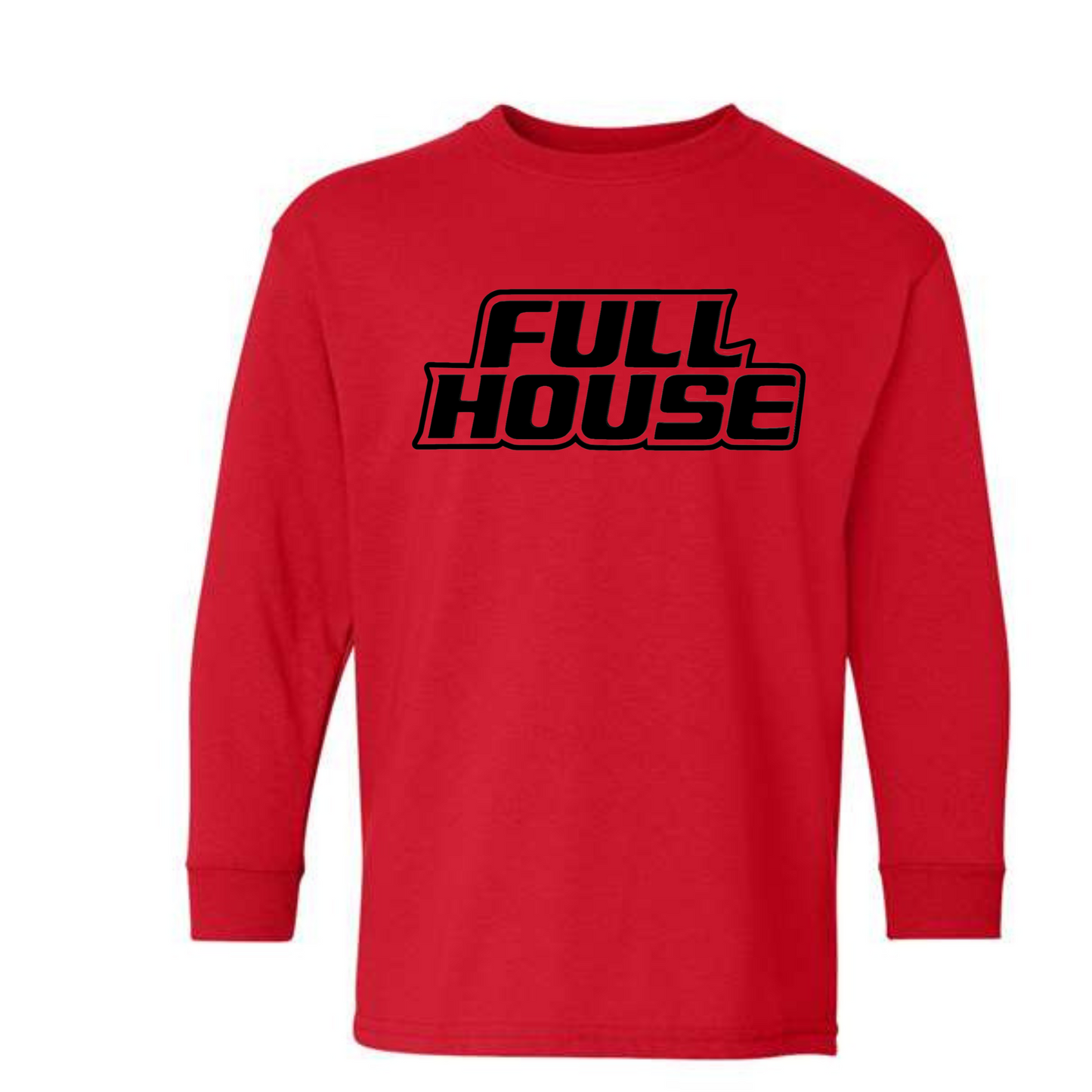 Full House Black logo short sleeve and long sleeve T-Shirt