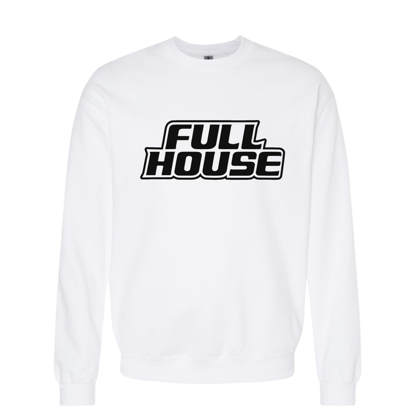 Full House Black logo Crewneck and Hoodie Sweatshirts